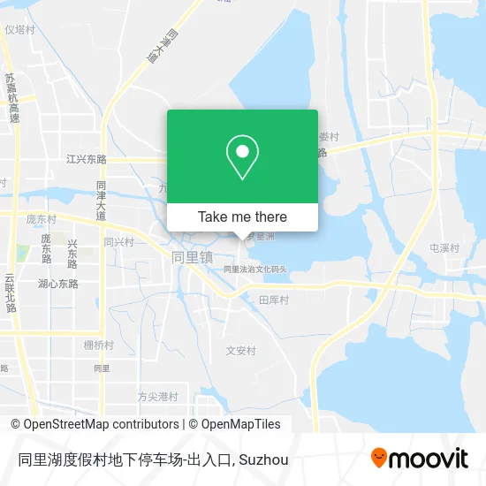 同里湖度假村地下停车场-出入口 map