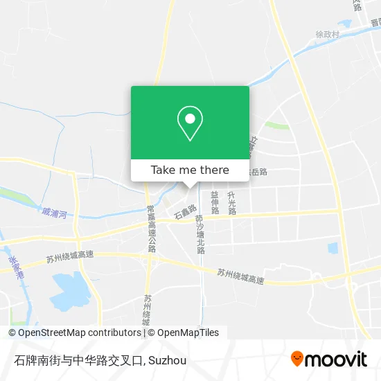 石牌南街与中华路交叉口 map