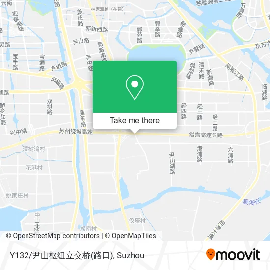 Y132/尹山枢纽立交桥(路口) map