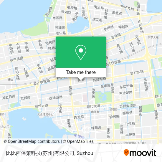 比比西保策科技(苏州)有限公司 map