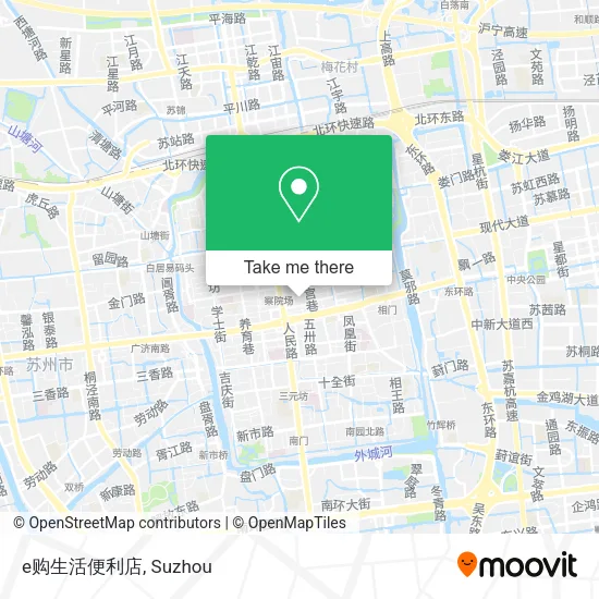 e购生活便利店 map