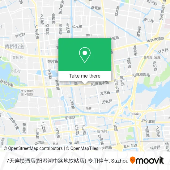 7天连锁酒店(阳澄湖中路地铁站店)-专用停车 map