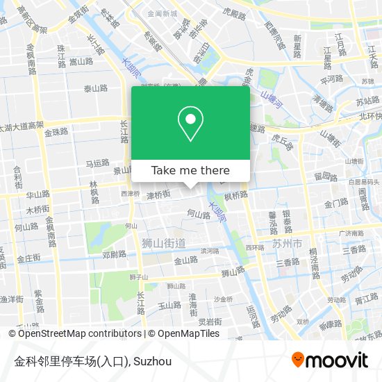 金科邻里停车场(入口) map