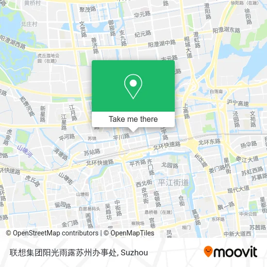 联想集团阳光雨露苏州办事处 map