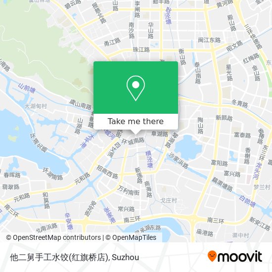 他二舅手工水饺(红旗桥店) map