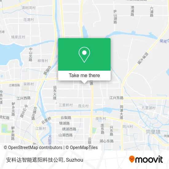 安科达智能遮阳科技公司 map