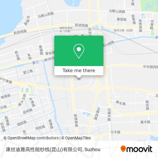 康丝迪雅高性能纱线(昆山)有限公司 map