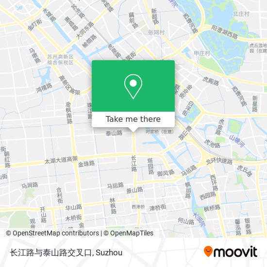 长江路与泰山路交叉口 map