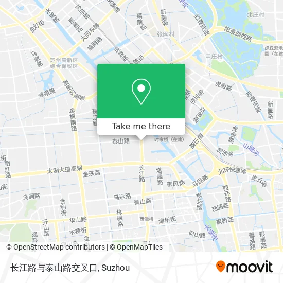 长江路与泰山路交叉口 map