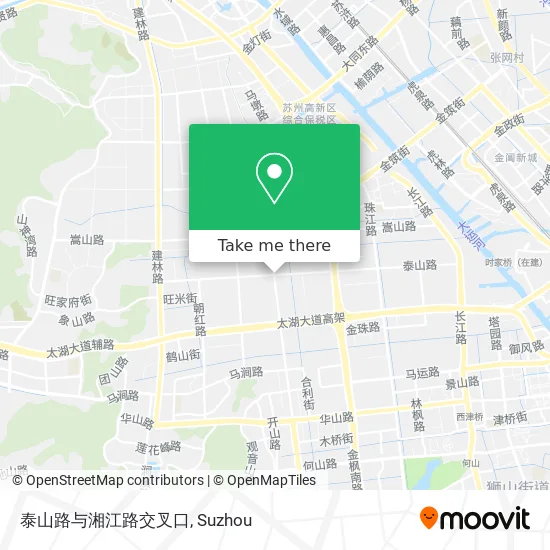 泰山路与湘江路交叉口 map