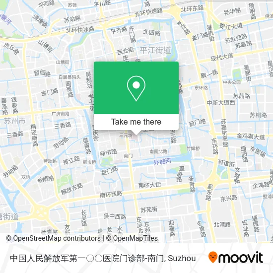 中国人民解放军第一〇〇医院门诊部-南门 map