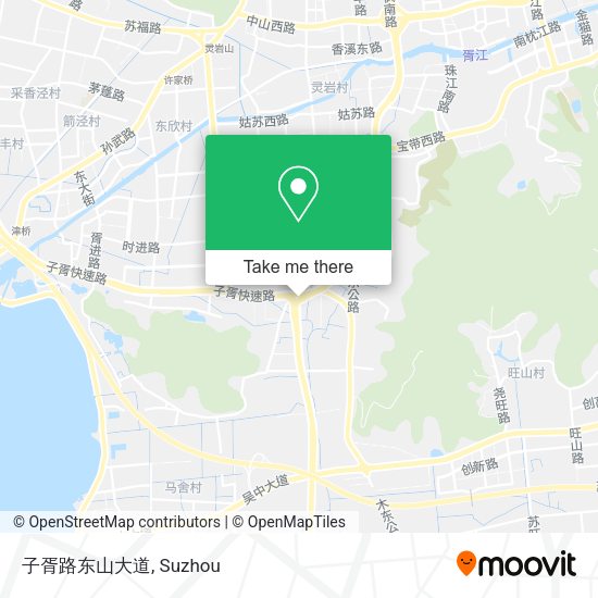 子胥路东山大道 map