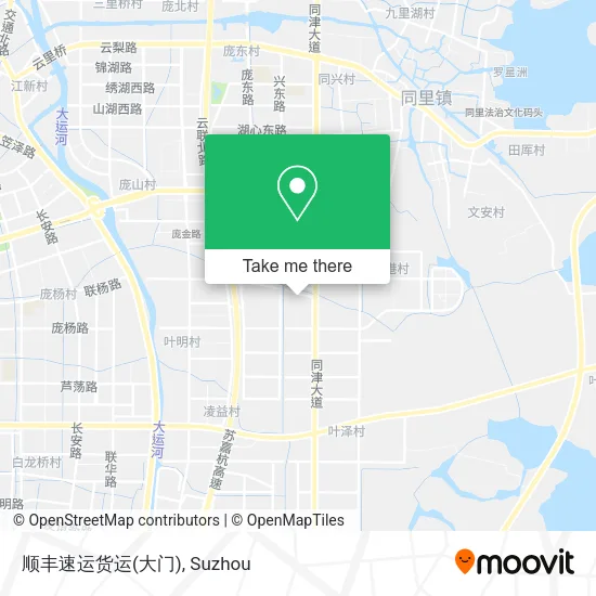 顺丰速运货运(大门) map