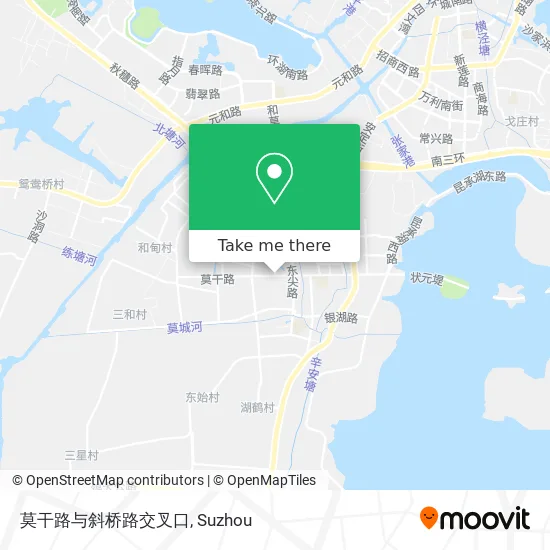 莫干路与斜桥路交叉口 map