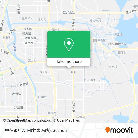 中信银行ATM(甘泉东路) map