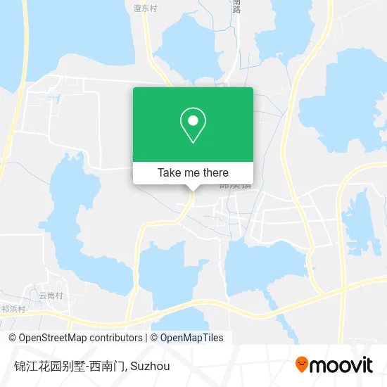 锦江花园别墅-西南门 map