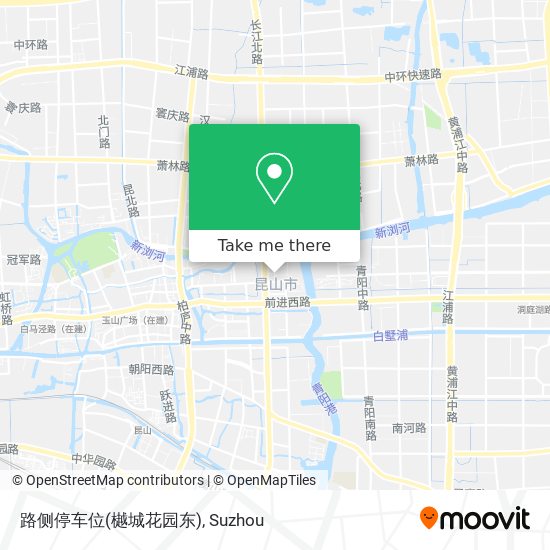 路侧停车位(樾城花园东) map