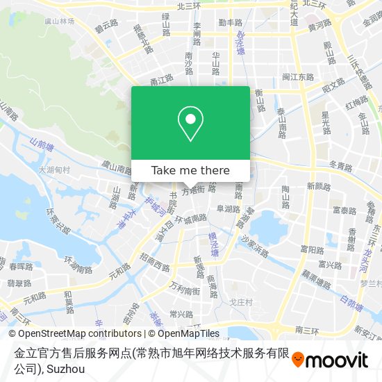 金立官方售后服务网点(常熟市旭年网络技术服务有限公司) map