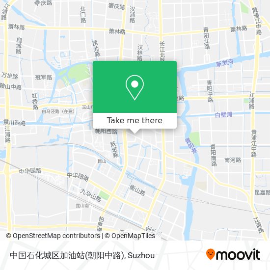 中国石化城区加油站(朝阳中路) map