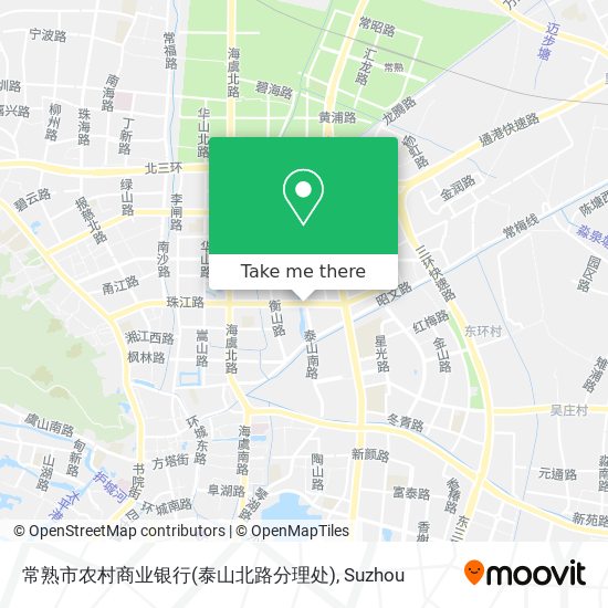 常熟市农村商业银行(泰山北路分理处) map