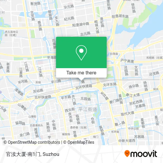 官渎大厦-南1门 map