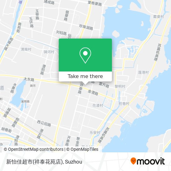 新怡佳超市(祥泰花苑店) map