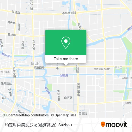 约定时尚美发沙龙(越河路店) map