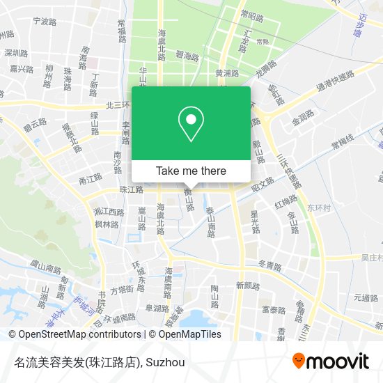 名流美容美发(珠江路店) map