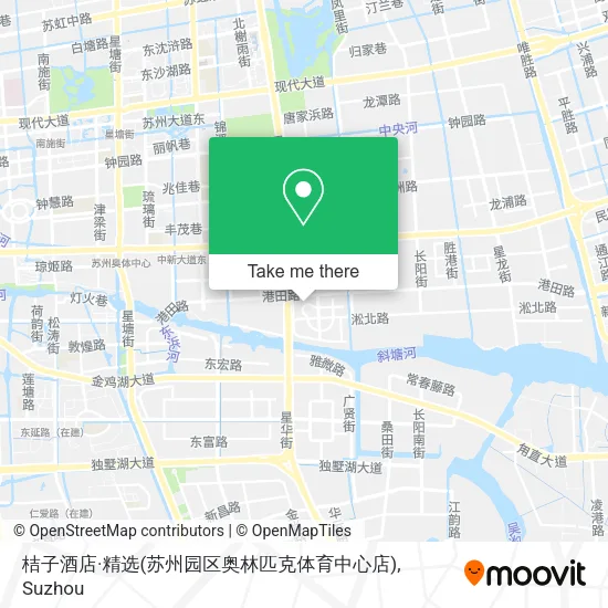 桔子酒店·精选(苏州园区奥林匹克体育中心店) map