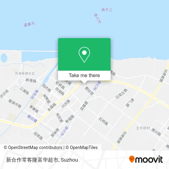 新合作常客隆富华超市 map