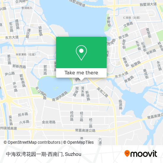 中海双湾花园一期-西南门 map