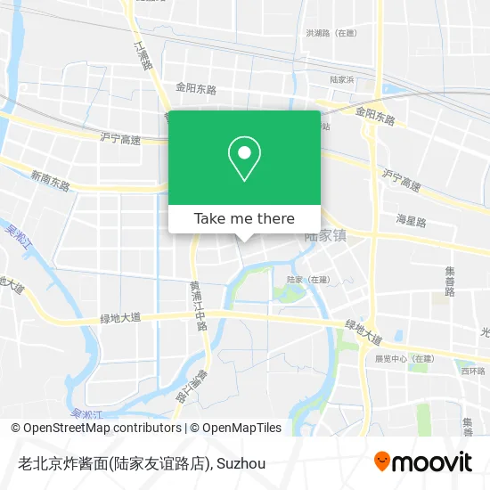 老北京炸酱面(陆家友谊路店) map