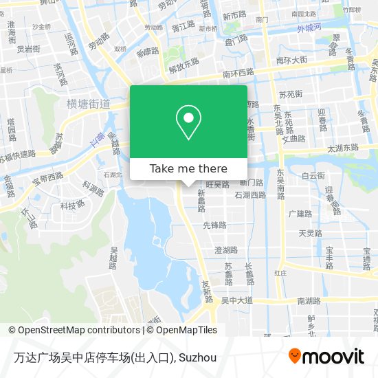 万达广场吴中店停车场(出入口) map