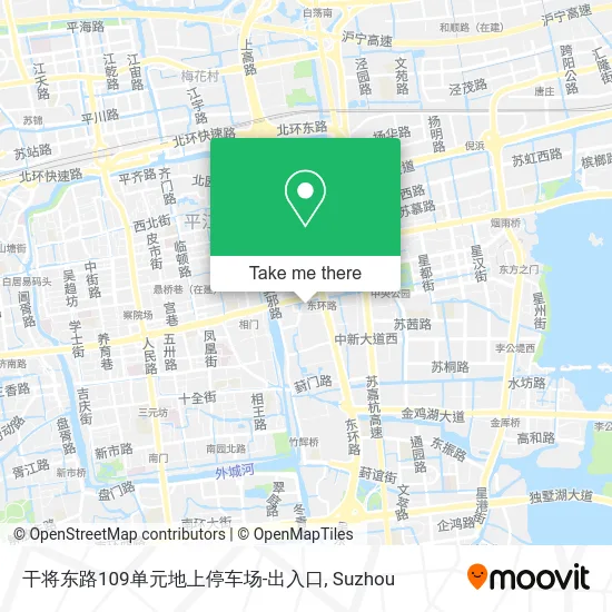 干将东路109单元地上停车场-出入口 map