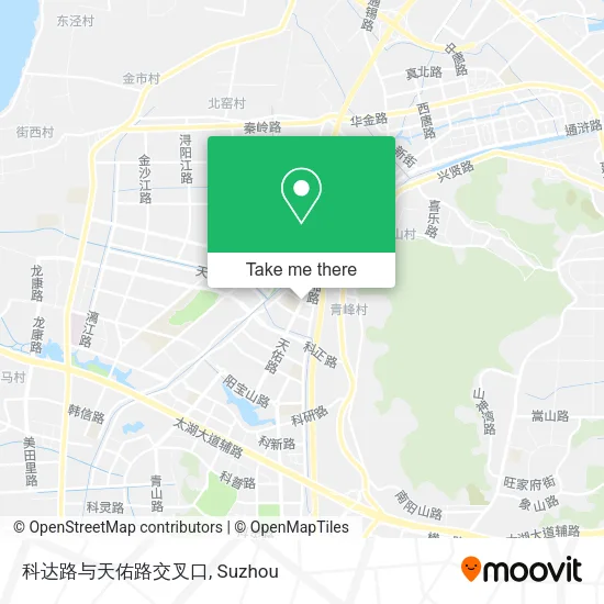 科达路与天佑路交叉口 map