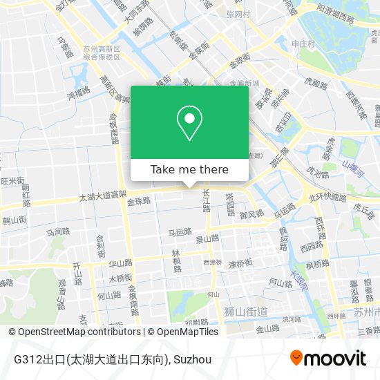 G312出口(太湖大道出口东向) map