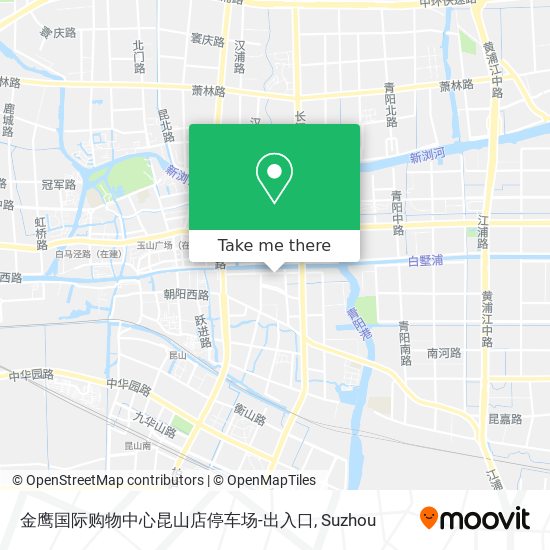 金鹰国际购物中心昆山店停车场-出入口 map