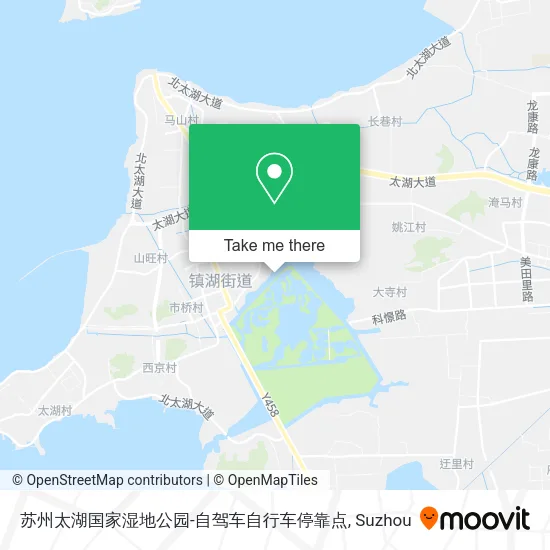 苏州太湖国家湿地公园-自驾车自行车停靠点 map