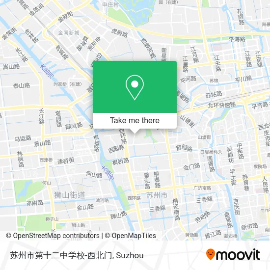 苏州市第十二中学校-西北门 map