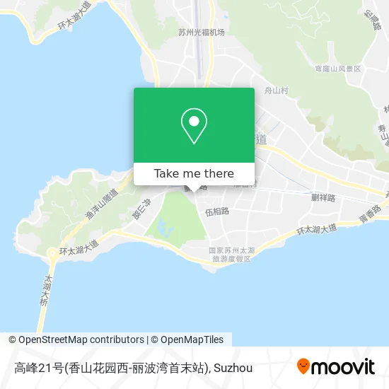 高峰21号(香山花园西-丽波湾首末站) map