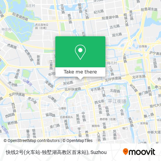 快线2号(火车站-独墅湖高教区首末站) map
