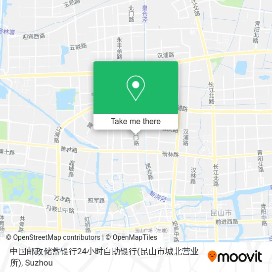 中国邮政储蓄银行24小时自助银行(昆山市城北营业所) map