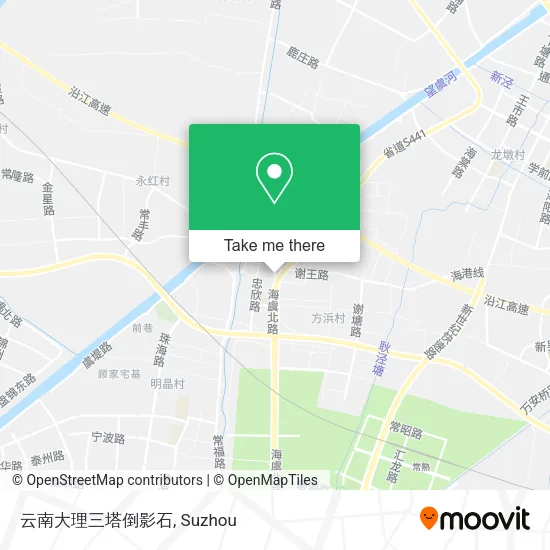 云南大理三塔倒影石 map