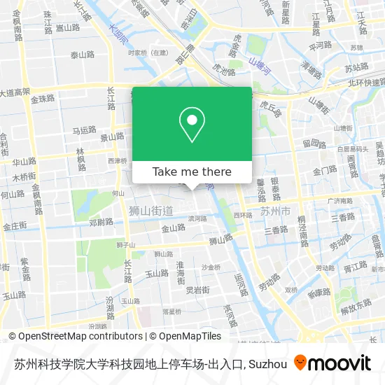 苏州科技学院大学科技园地上停车场-出入口 map