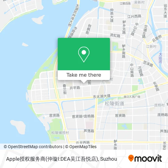 Apple授权服务商(仲璇I:DEA吴江吾悦店) map