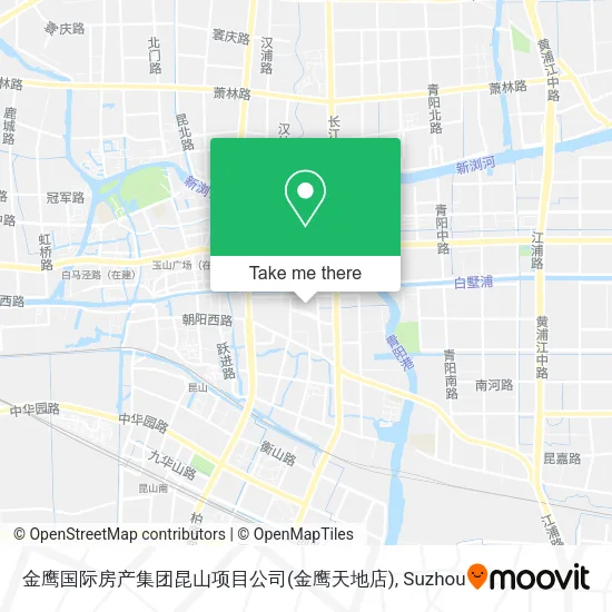 金鹰国际房产集团昆山项目公司(金鹰天地店) map