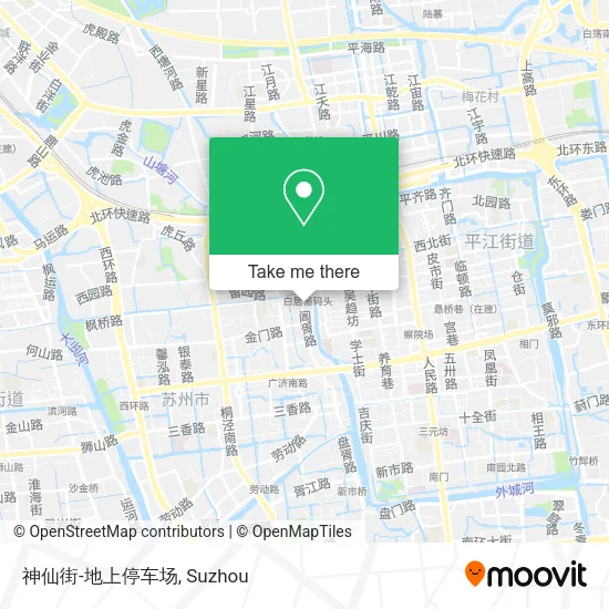神仙街-地上停车场 map
