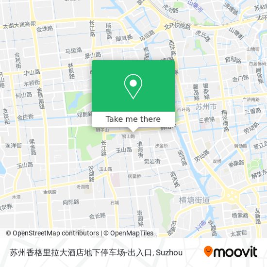 苏州香格里拉大酒店地下停车场-出入口 map