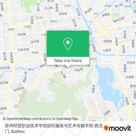 苏州经贸职业技术学院纺织服装与艺术传媒学院-西北门 map