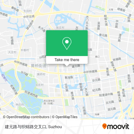 建元路与织锦路交叉口 map